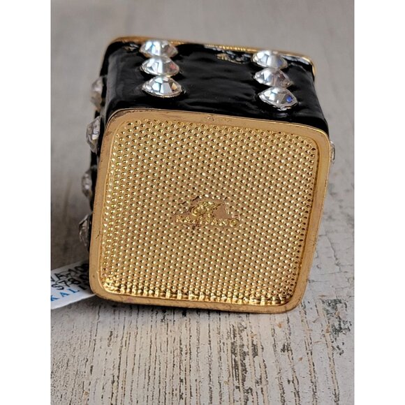 Kalifano black dice die jewelry trinket box collectible decor - Picture 6 of 8